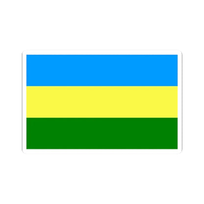 POL Bełchatow flag (Poland) STICKER Vinyl Kiss-Cut Decal 2 Inch White - The Sticker Space