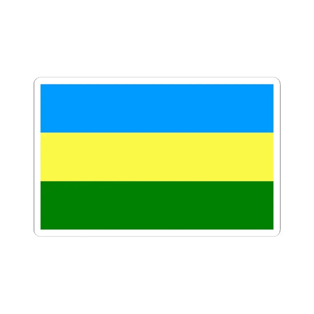 POL Bełchatow flag (Poland) STICKER Vinyl Kiss-Cut Decal 4 Inch White - The Sticker Space