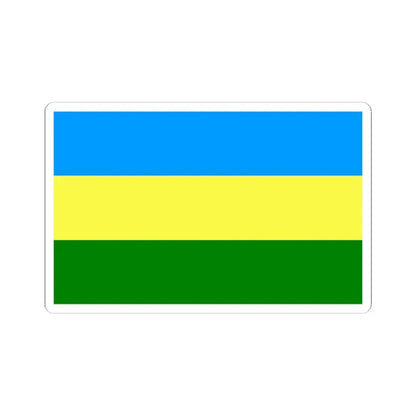 POL Bełchatow flag (Poland) STICKER Vinyl Kiss-Cut Decal 4 Inch White - The Sticker Space