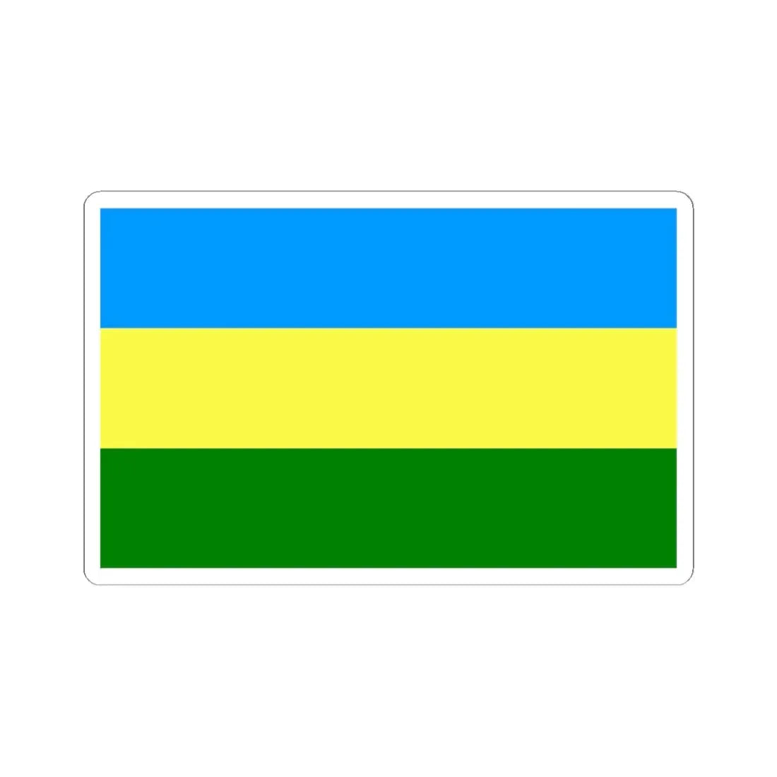 POL Bełchatow flag (Poland) STICKER Vinyl Kiss-Cut Decal 6 Inch White - The Sticker Space