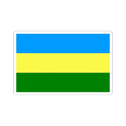 POL Bełchatow flag (Poland) STICKER Vinyl Kiss-Cut Decal 6 Inch White - The Sticker Space