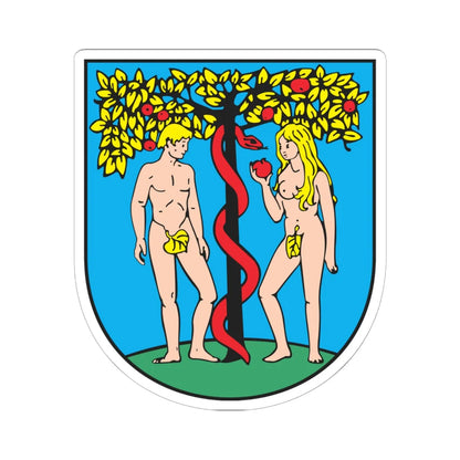 POL Bełchatów COA (Poland) (Coat of Arms) STICKER Vinyl Kiss-Cut Decal 6 Inch White - The Sticker Space