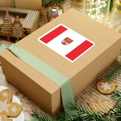 POL Bedzin flag (Poland) STICKER Vinyl Kiss-Cut Decal - The Sticker Space