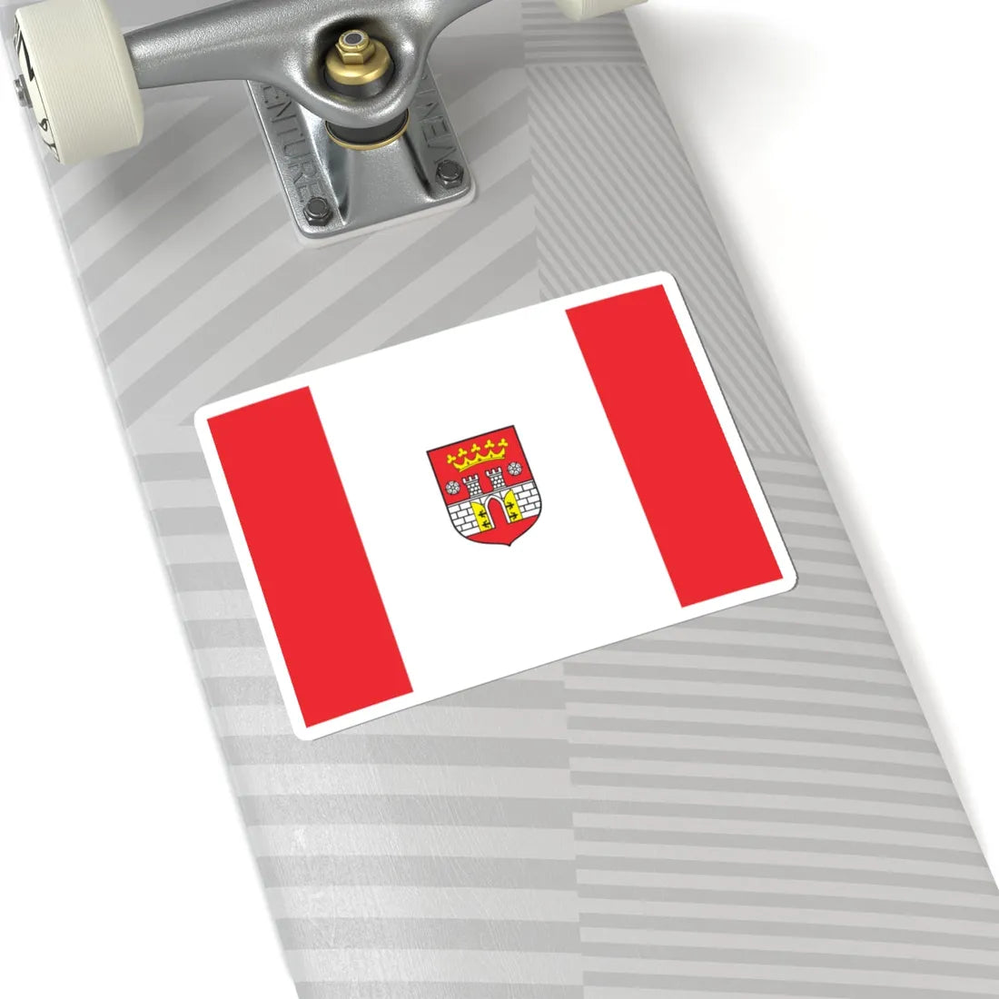 POL Bedzin flag (Poland) STICKER Vinyl Kiss-Cut Decal - The Sticker Space