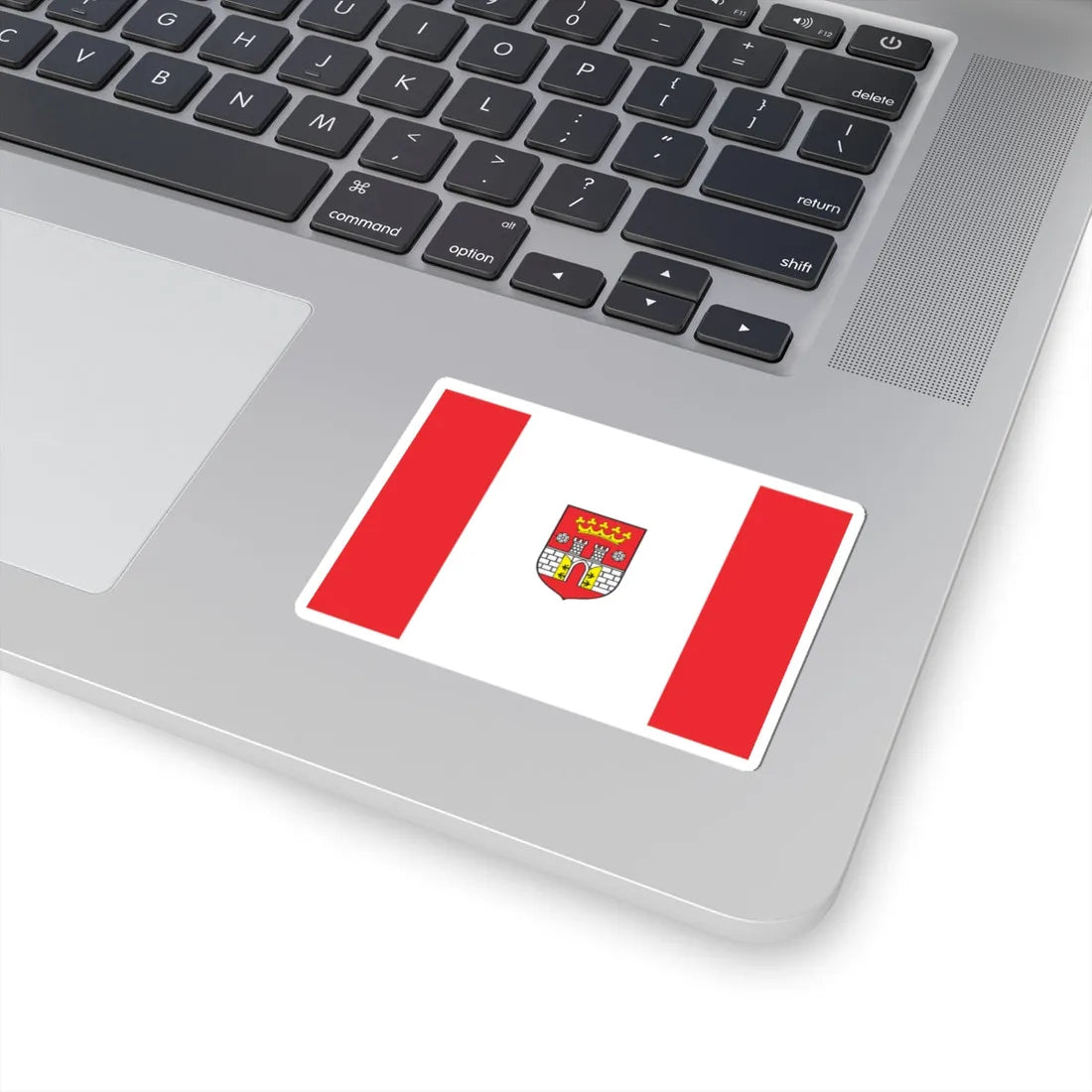 POL Bedzin flag (Poland) STICKER Vinyl Kiss-Cut Decal - The Sticker Space