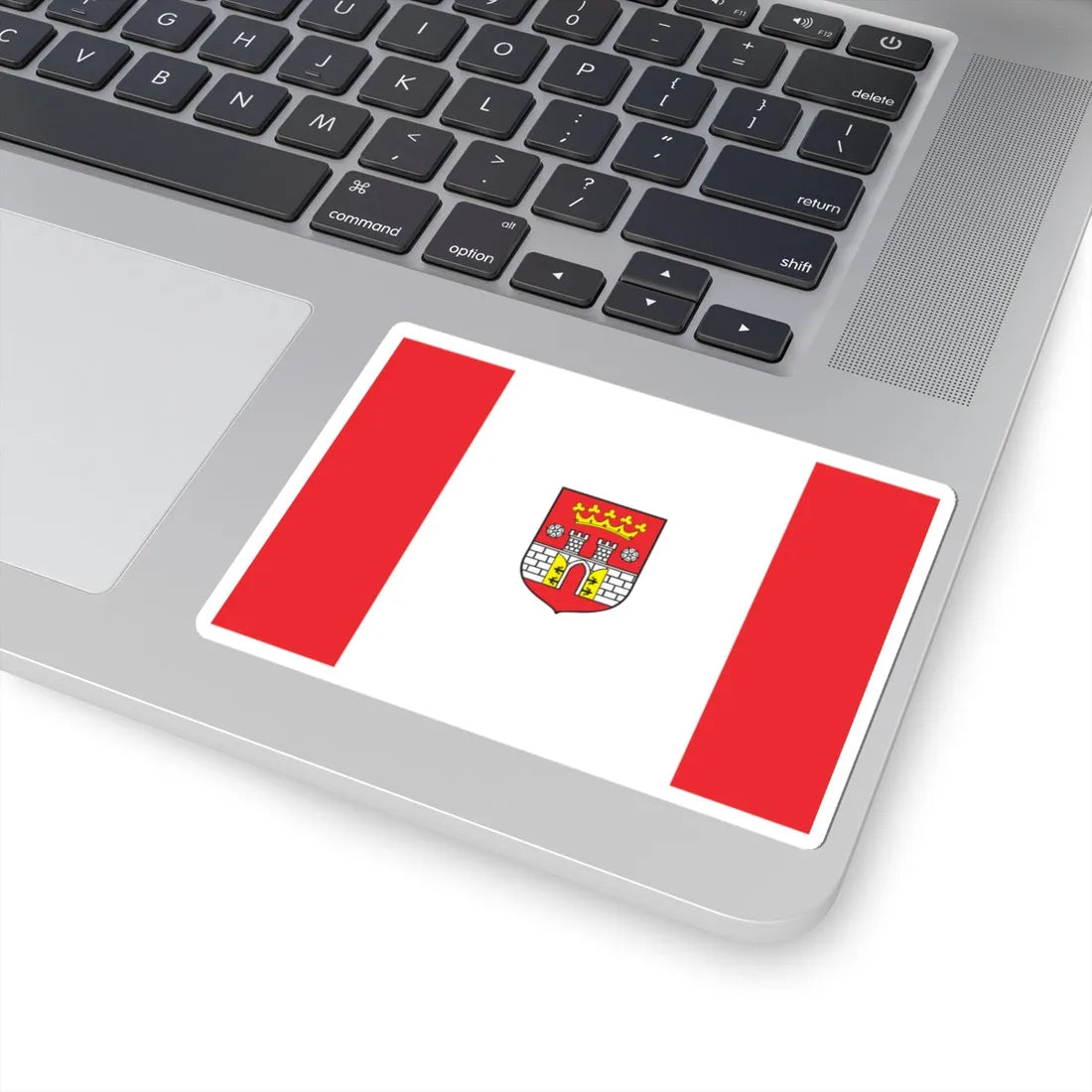 POL Bedzin flag (Poland) STICKER Vinyl Kiss-Cut Decal - The Sticker Space