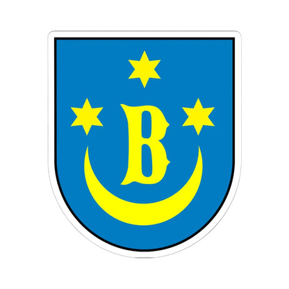 POL Bełżyce COA old (Poland) (Coat of Arms) STICKER Vinyl Kiss-Cut Decal 6 Inch White - The Sticker Space