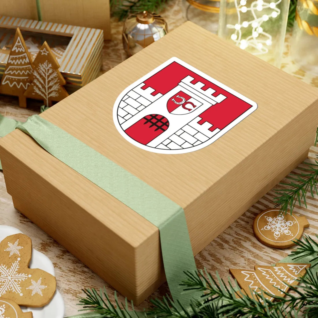 POL Biała COA (Poland) (Coat of Arms) STICKER Vinyl Kiss-Cut Decal - The Sticker Space