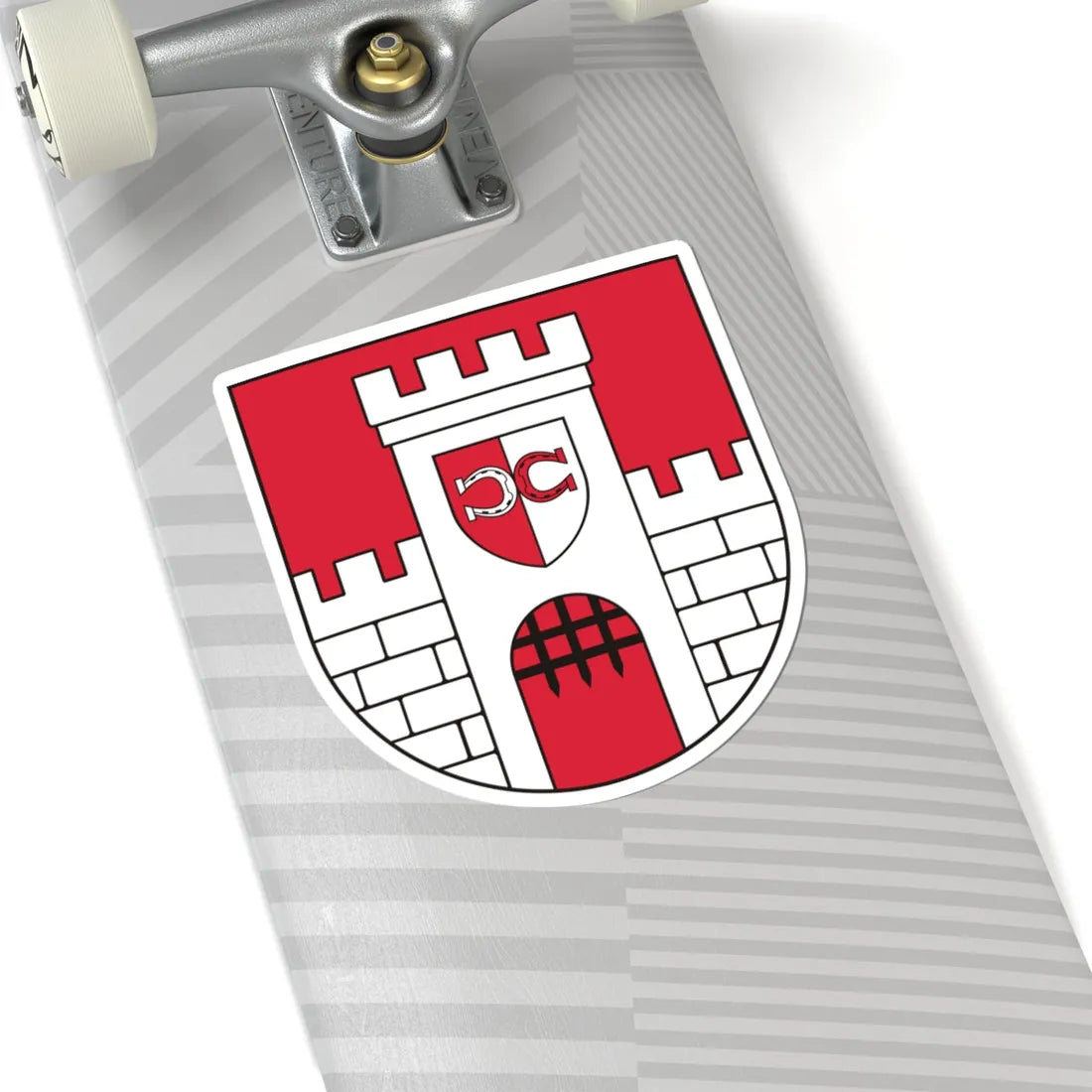 POL Biała COA (Poland) (Coat of Arms) STICKER Vinyl Kiss-Cut Decal - The Sticker Space