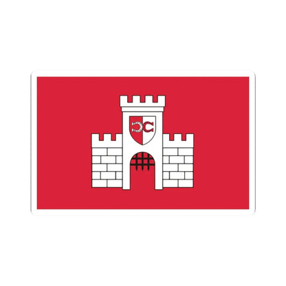 POL Biała flag (Poland) STICKER Vinyl Kiss-Cut Decal 2 Inch White - The Sticker Space