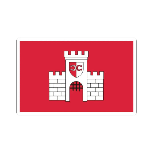 POL Biała flag (Poland) STICKER Vinyl Kiss-Cut Decal 2 Inch White - The Sticker Space