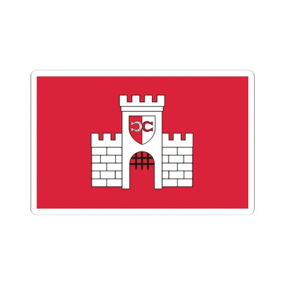 POL Biała flag (Poland) STICKER Vinyl Kiss-Cut Decal 3 Inch White - The Sticker Space