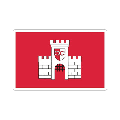 POL Biała flag (Poland) STICKER Vinyl Kiss-Cut Decal 6 Inch White - The Sticker Space