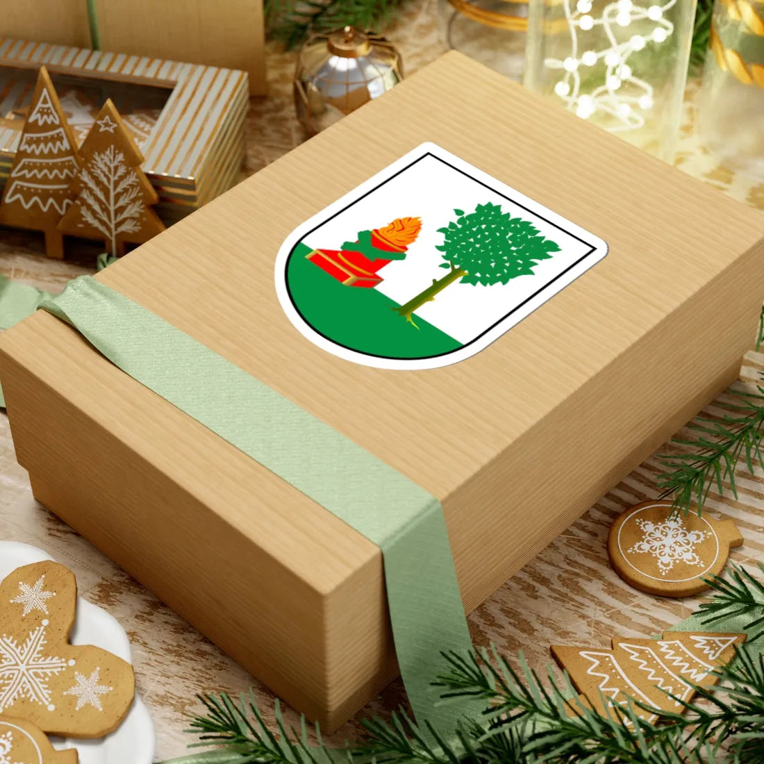 POL Biała Piska COA (Poland) (Coat of Arms) STICKER Vinyl Kiss-Cut Decal - The Sticker Space