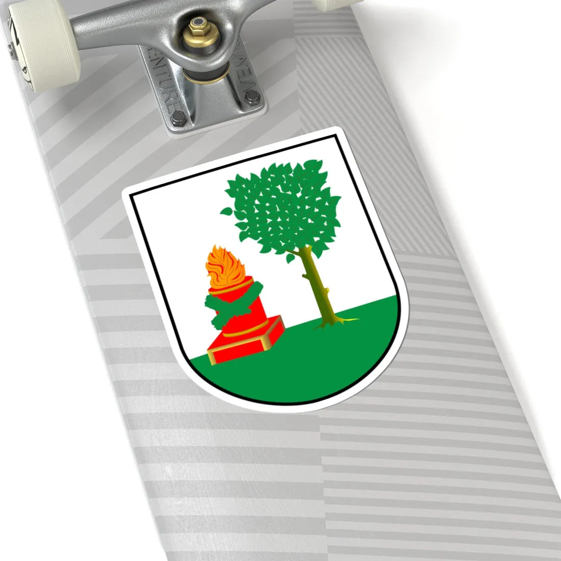 POL Biała Piska COA (Poland) (Coat of Arms) STICKER Vinyl Kiss-Cut Decal - The Sticker Space