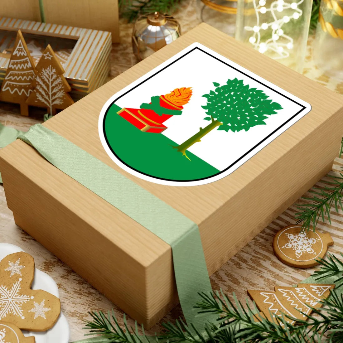 POL Biała Piska COA (Poland) (Coat of Arms) STICKER Vinyl Kiss-Cut Decal - The Sticker Space