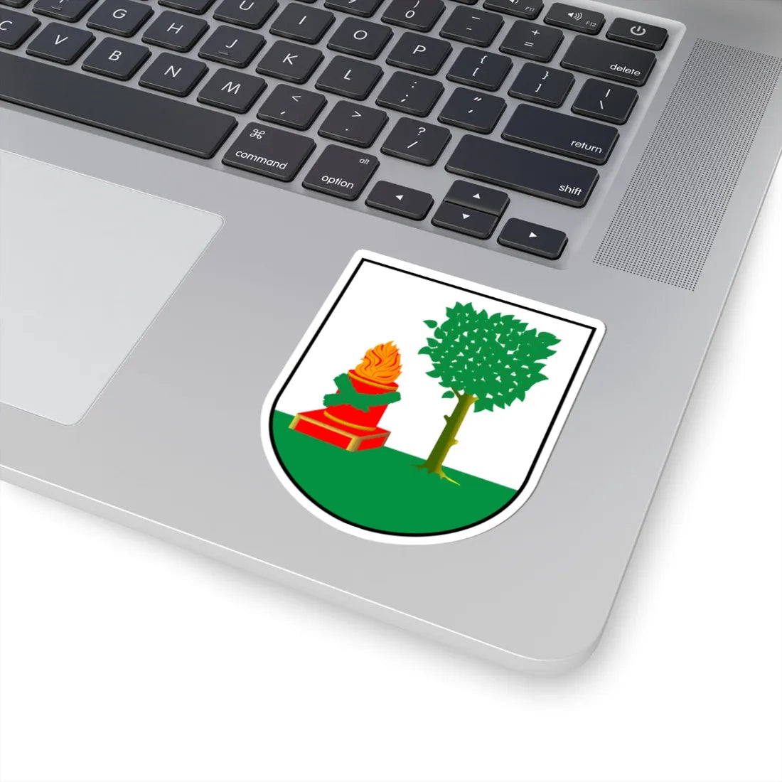 POL Biała Piska COA (Poland) (Coat of Arms) STICKER Vinyl Kiss-Cut Decal - The Sticker Space