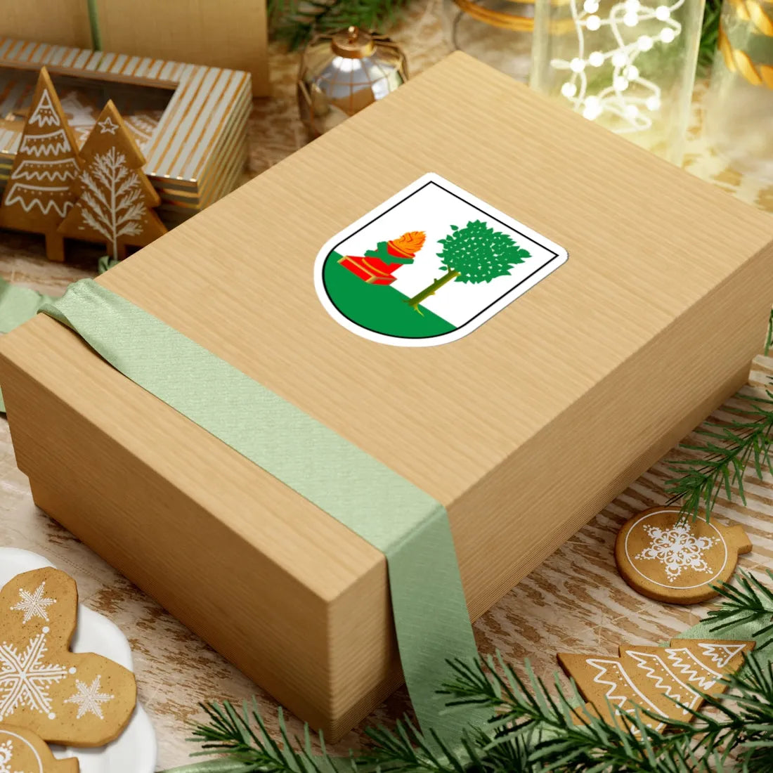 POL Biała Piska COA (Poland) (Coat of Arms) STICKER Vinyl Kiss-Cut Decal - The Sticker Space