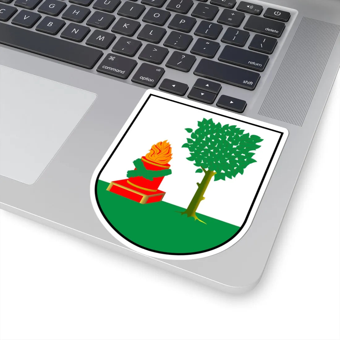 POL Biała Piska COA (Poland) (Coat of Arms) STICKER Vinyl Kiss-Cut Decal - The Sticker Space
