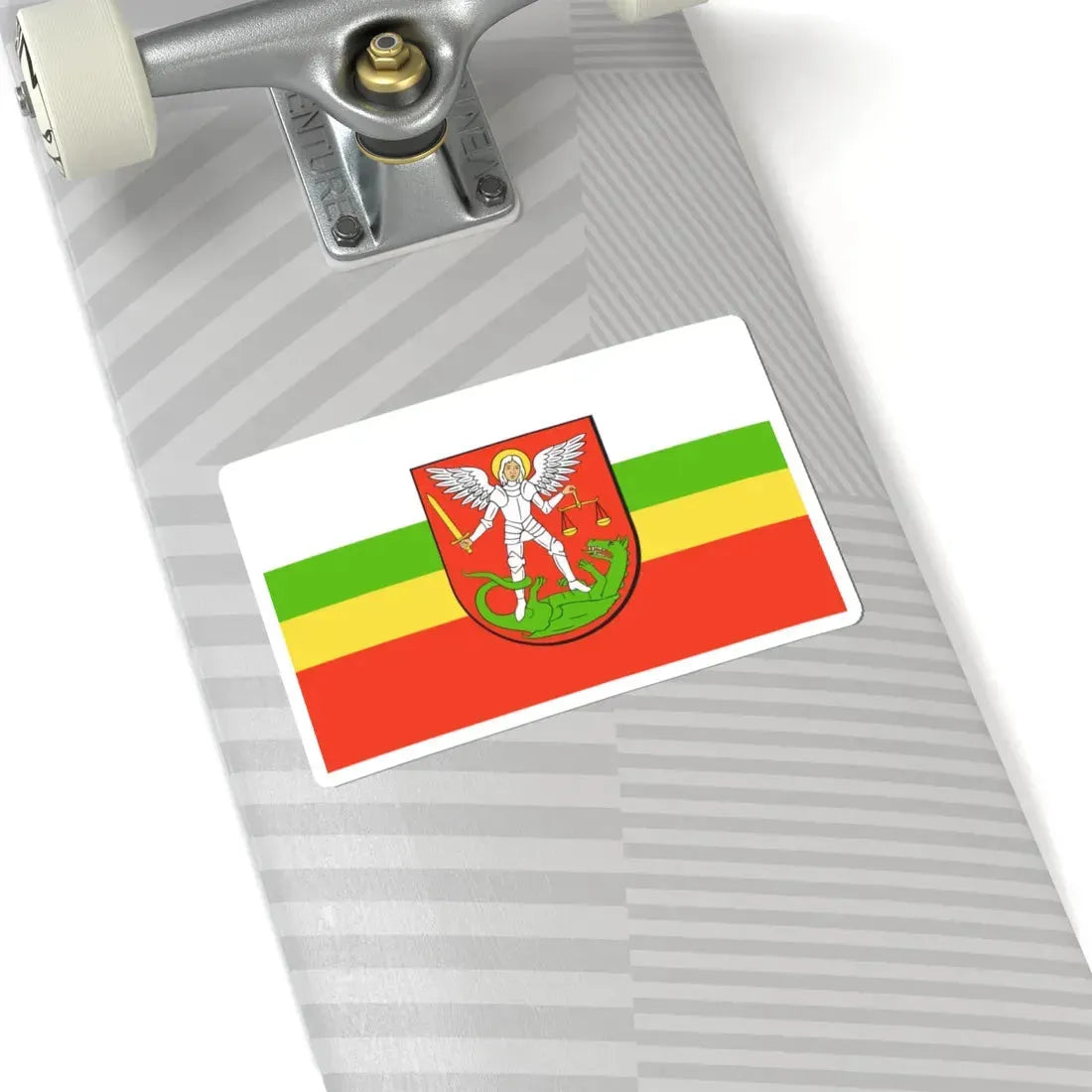 POL Biała Podlaska flag (Poland) STICKER Vinyl Kiss-Cut Decal - The Sticker Space