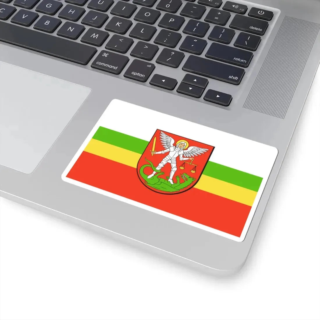 POL Biała Podlaska flag (Poland) STICKER Vinyl Kiss-Cut Decal - The Sticker Space