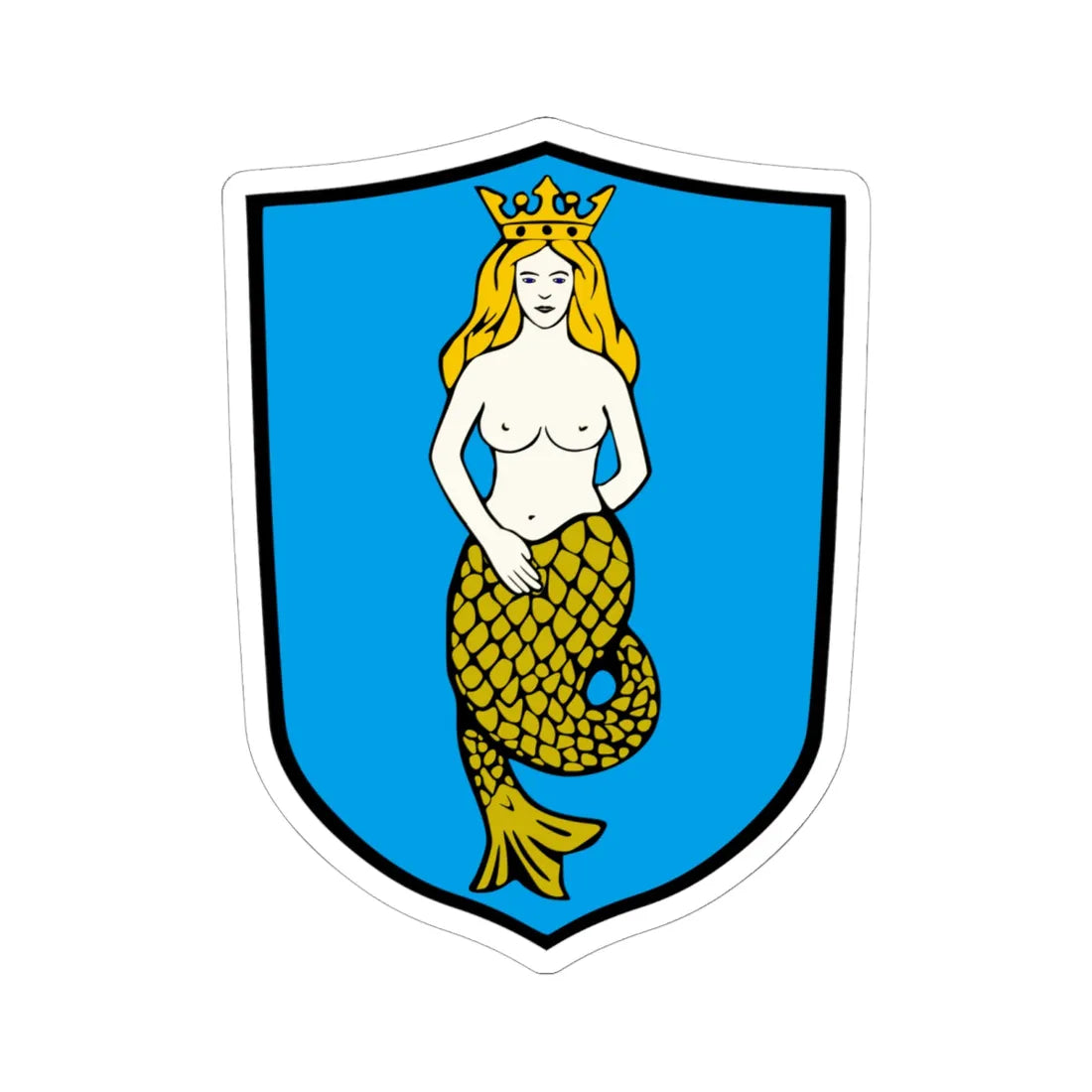 POL Białobrzegi COA (Poland) (Coat of Arms) STICKER Vinyl Kiss-Cut Decal 6 Inch White - The Sticker Space