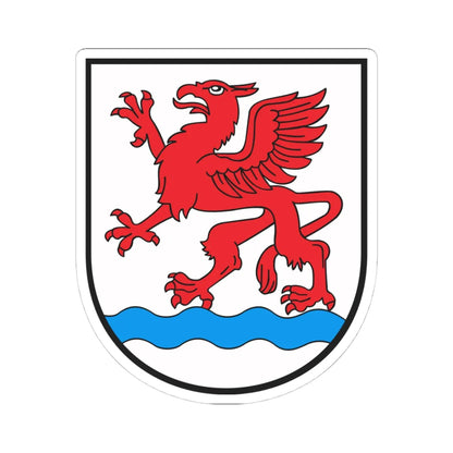 POL Białogard COA (Poland) (Coat of Arms) STICKER Vinyl Kiss-Cut Decal 4 Inch White - The Sticker Space