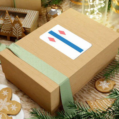 POL Białogard flag (Poland) STICKER Vinyl Kiss-Cut Decal - The Sticker Space