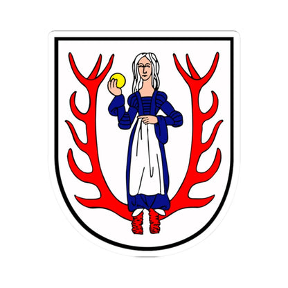 POL Biały Bór COA (Poland) (Coat of Arms) STICKER Vinyl Kiss-Cut Decal 2 Inch White - The Sticker Space