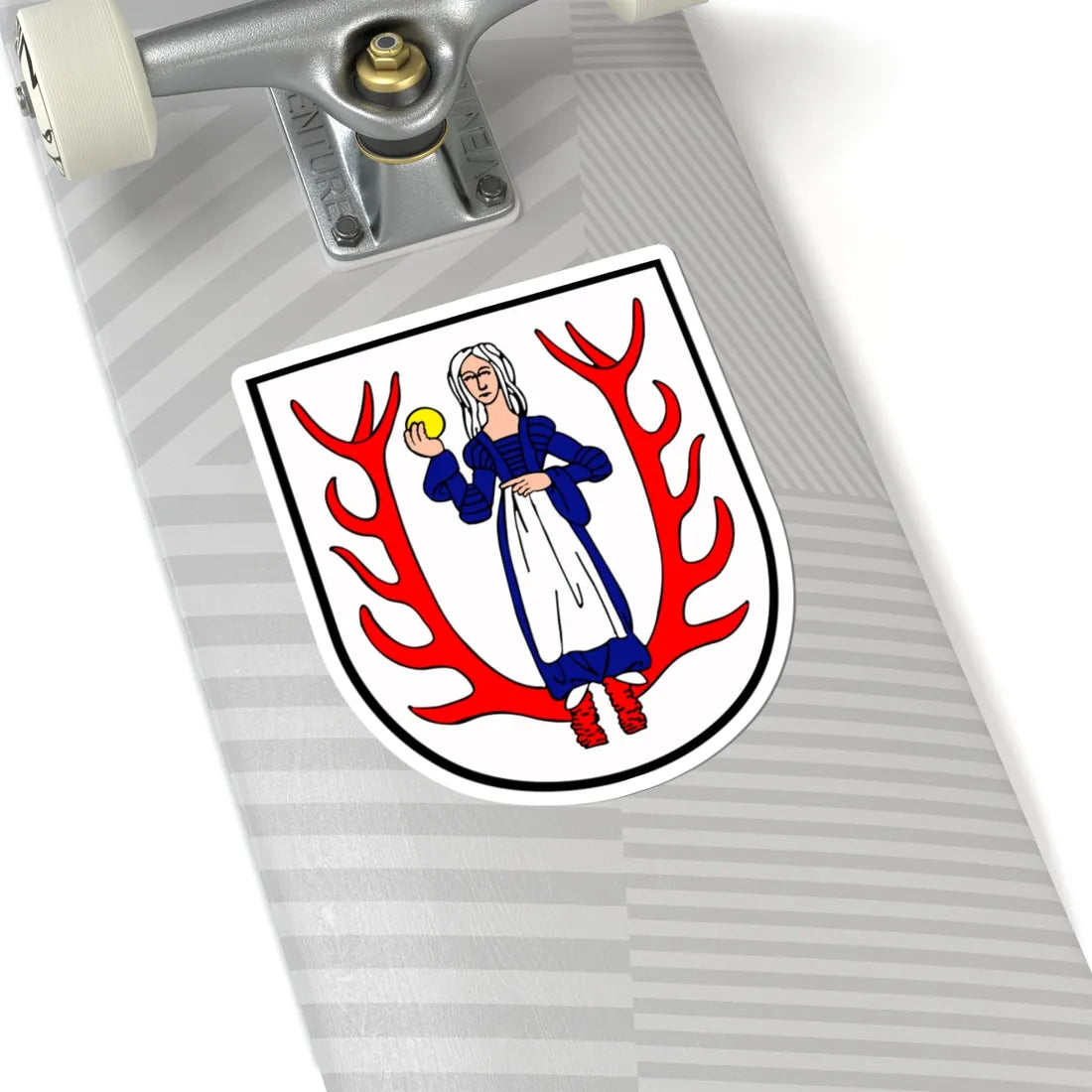 POL Biały Bór COA (Poland) (Coat of Arms) STICKER Vinyl Kiss-Cut Decal - The Sticker Space
