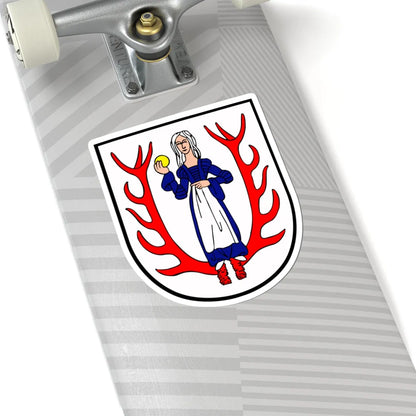 POL Biały Bór COA (Poland) (Coat of Arms) STICKER Vinyl Kiss-Cut Decal - The Sticker Space