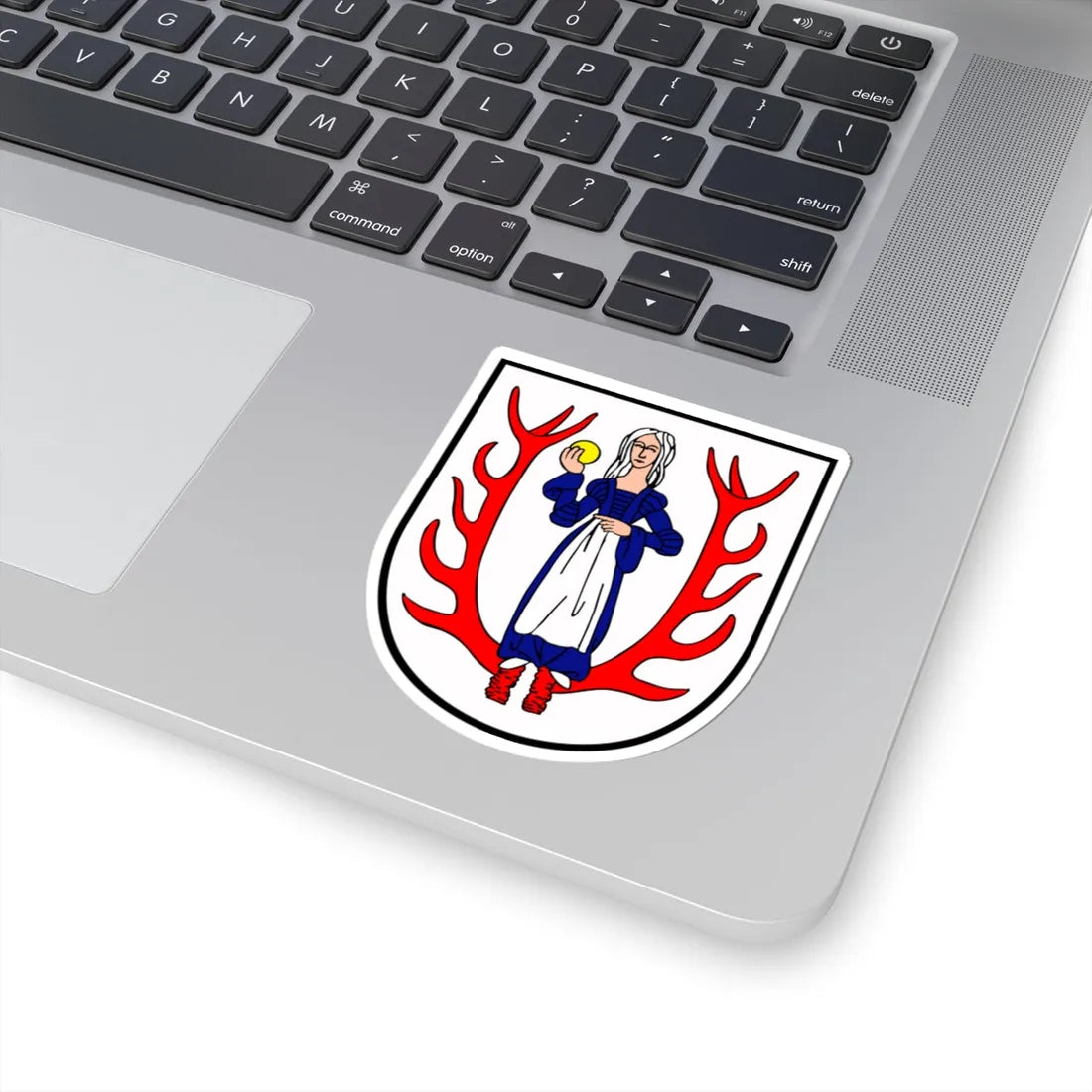 POL Biały Bór COA (Poland) (Coat of Arms) STICKER Vinyl Kiss-Cut Decal - The Sticker Space