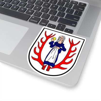 POL Biały Bór COA (Poland) (Coat of Arms) STICKER Vinyl Kiss-Cut Decal - The Sticker Space