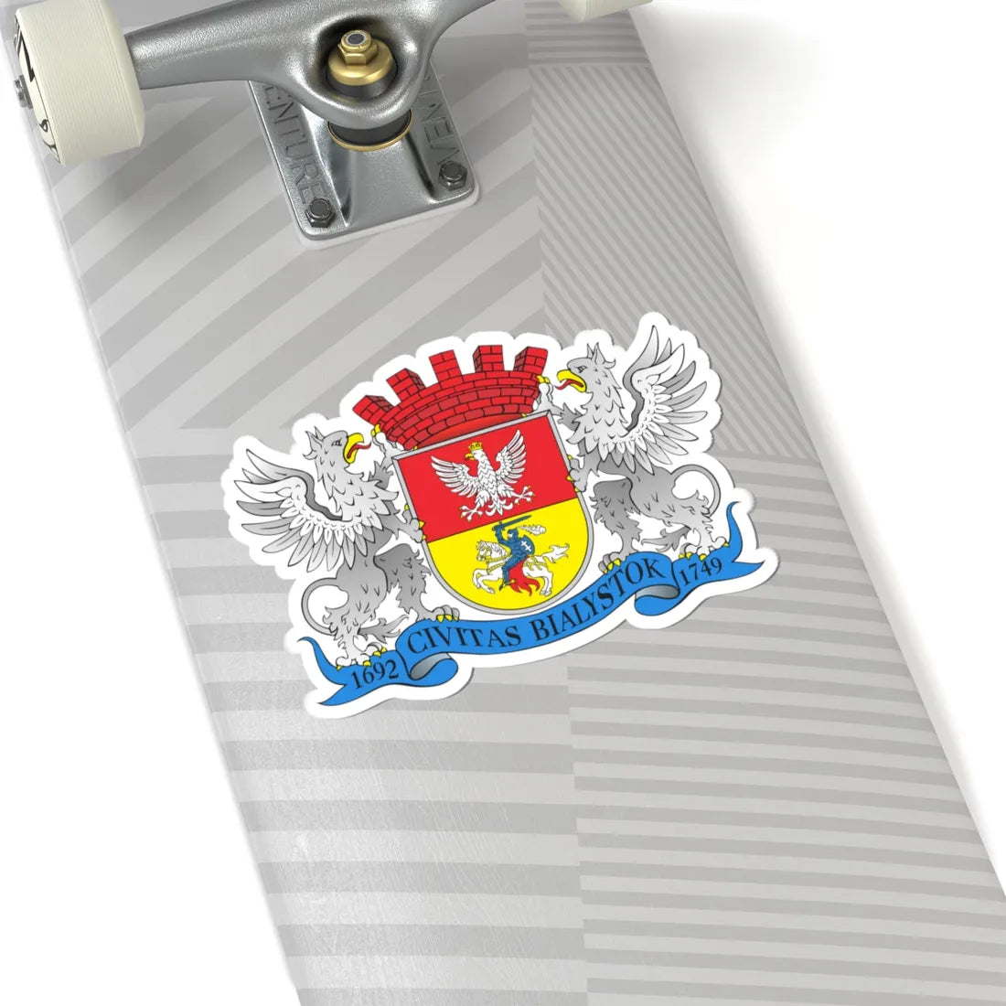 POL Białystok COA grand (Poland) (Coat of Arms) STICKER Vinyl Kiss-Cut Decal - The Sticker Space