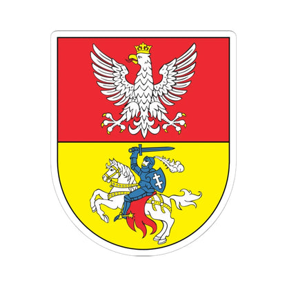 POL Białystok COA (Poland) (Coat of Arms) STICKER Vinyl Kiss-Cut Decal 6 Inch White - The Sticker Space