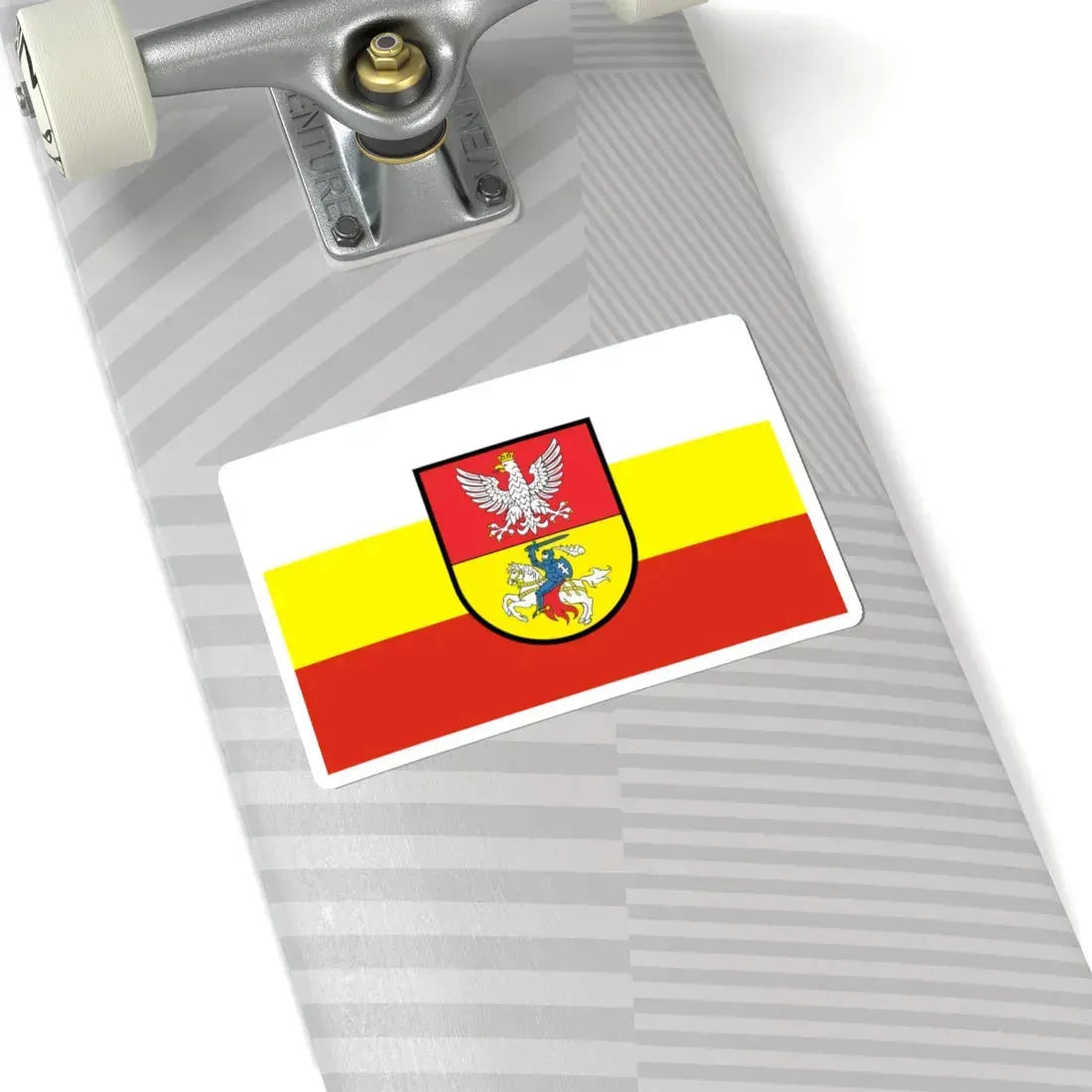 POL Białystok flag (Poland) STICKER Vinyl Kiss-Cut Decal - The Sticker Space