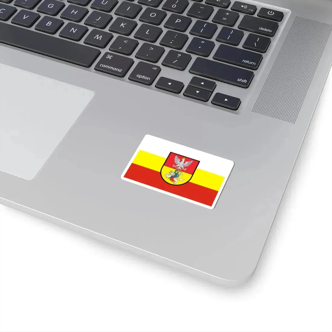 POL Białystok flag (Poland) STICKER Vinyl Kiss-Cut Decal - The Sticker Space