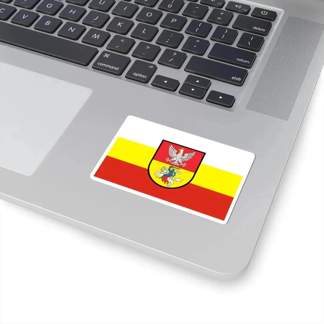 POL Białystok flag (Poland) STICKER Vinyl Kiss-Cut Decal - The Sticker Space