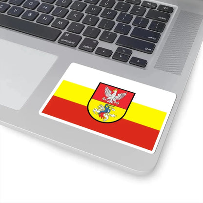 POL Białystok flag (Poland) STICKER Vinyl Kiss-Cut Decal - The Sticker Space