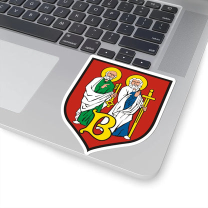 POL Biecz COA (Poland) (Coat of Arms) STICKER Vinyl Kiss-Cut Decal - The Sticker Space