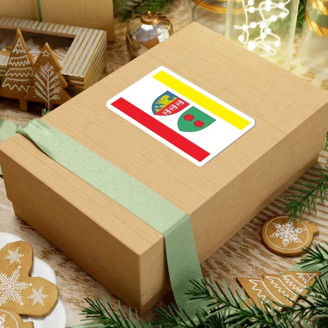 POL Bielsko Biała flag (Poland) STICKER Vinyl Kiss-Cut Decal - The Sticker Space