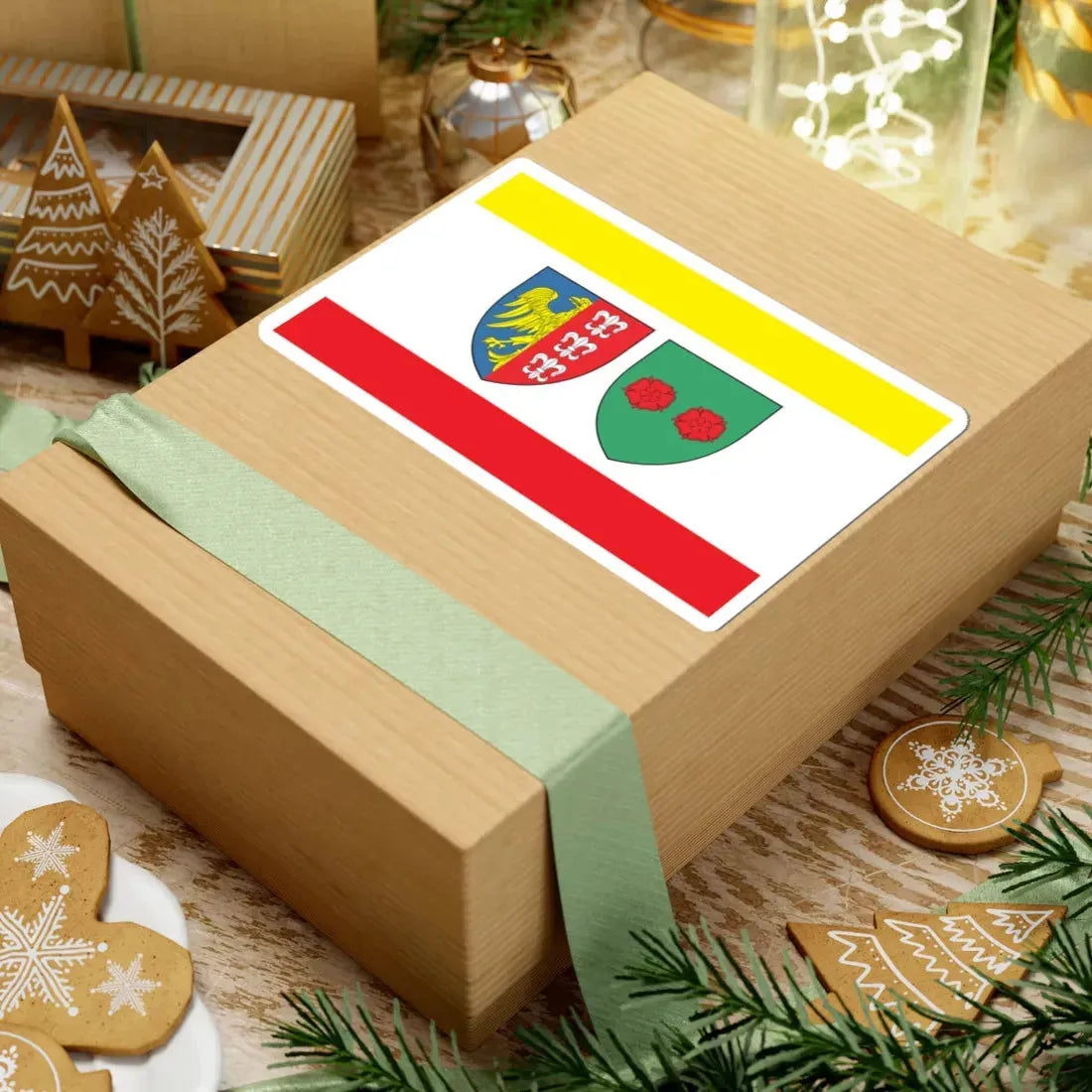 POL Bielsko Biała flag (Poland) STICKER Vinyl Kiss-Cut Decal - The Sticker Space