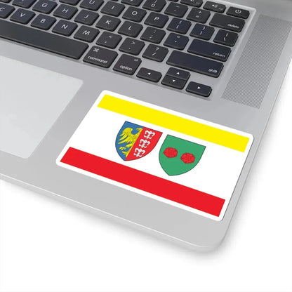 POL Bielsko Biała flag (Poland) STICKER Vinyl Kiss-Cut Decal - The Sticker Space