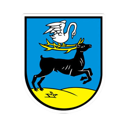 POL Bieruń COA (Poland) (Coat of Arms) STICKER Vinyl Kiss-Cut Decal 2 Inch White - The Sticker Space