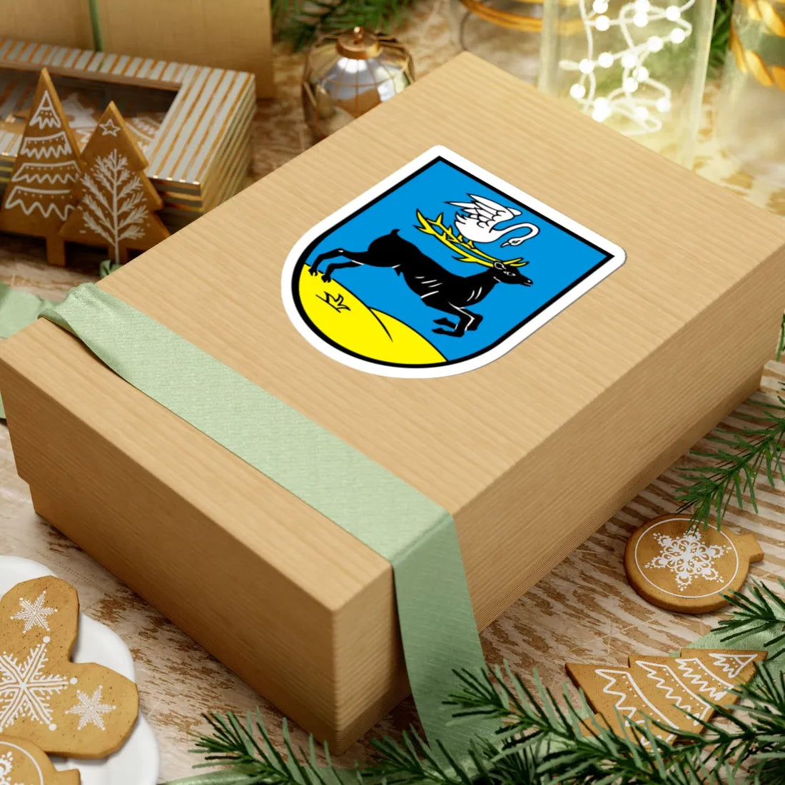 POL Bieruń COA (Poland) (Coat of Arms) STICKER Vinyl Kiss-Cut Decal - The Sticker Space