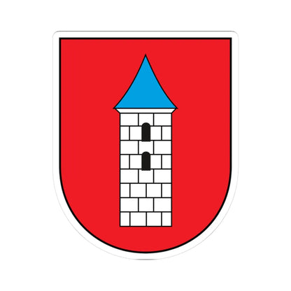 POL Bieżuń COA (Poland) (Coat of Arms) STICKER Vinyl Kiss-Cut Decal 3 Inch White - The Sticker Space