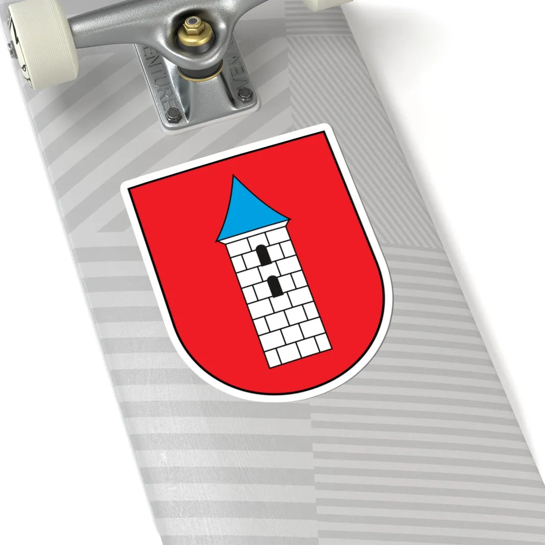 POL Bieżuń COA (Poland) (Coat of Arms) STICKER Vinyl Kiss-Cut Decal - The Sticker Space