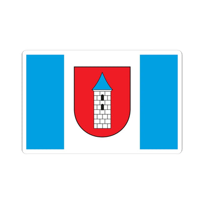 POL Biezun flag (Poland) STICKER Vinyl Kiss-Cut Decal 4 Inch White - The Sticker Space