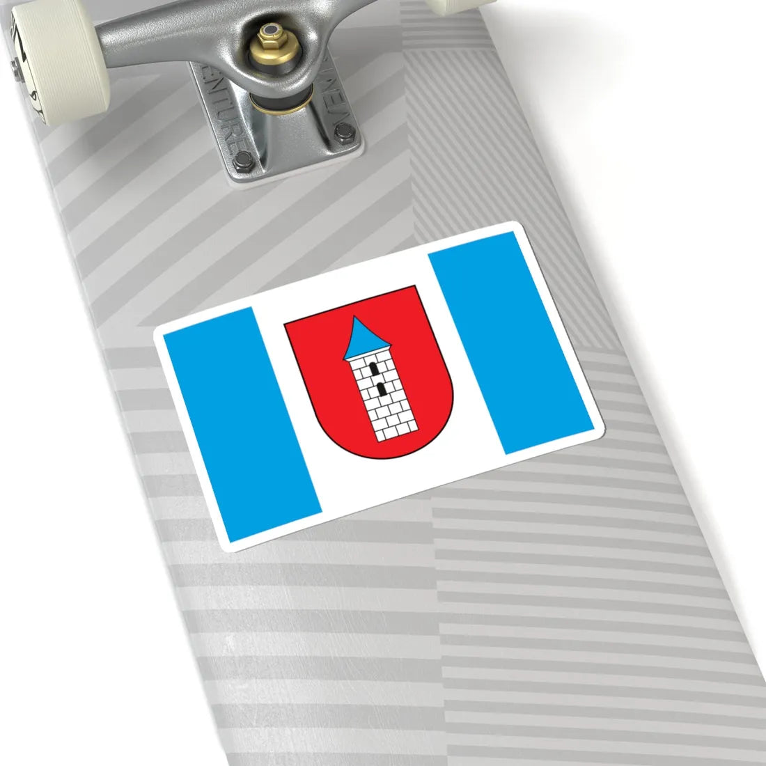 POL Biezun flag (Poland) STICKER Vinyl Kiss-Cut Decal - The Sticker Space