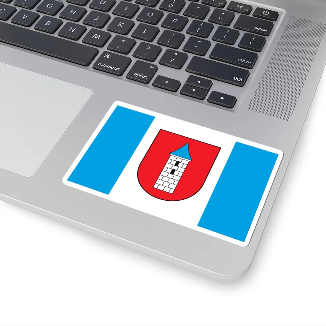 POL Biezun flag (Poland) STICKER Vinyl Kiss-Cut Decal - The Sticker Space